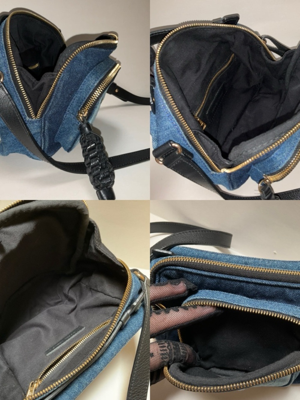 See by Chloé Patti Camera Bag Denim Blue & Black Crossbody Blue Jeans top handle - Picture 5 of 16